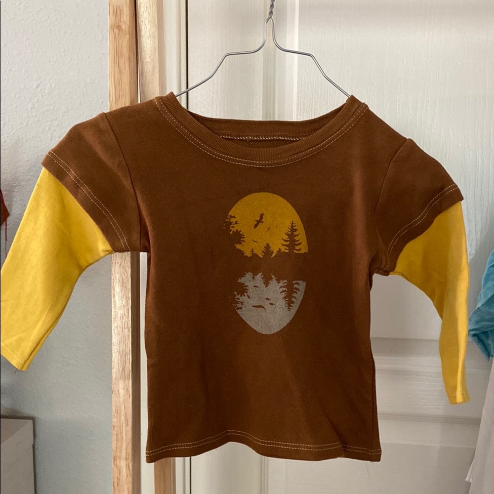 Organic cotton Kids Shirt with Forest Design